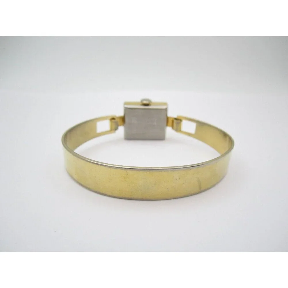 Vtg Ermex Hand‎ Wind WR Analog Dial Causal Square Watch (G456)